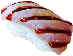 Flamed tonijn nigiri
